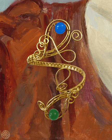 Serpentine woven gemstone cuff bracelet - Sundara Joon
