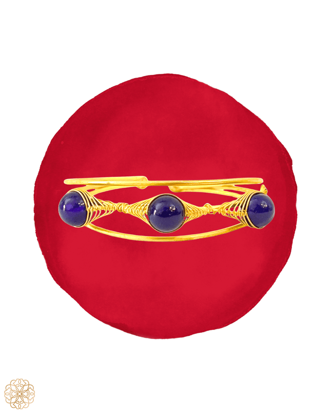 Set of three inset amethyst cuff bracelet - Sundara Joon