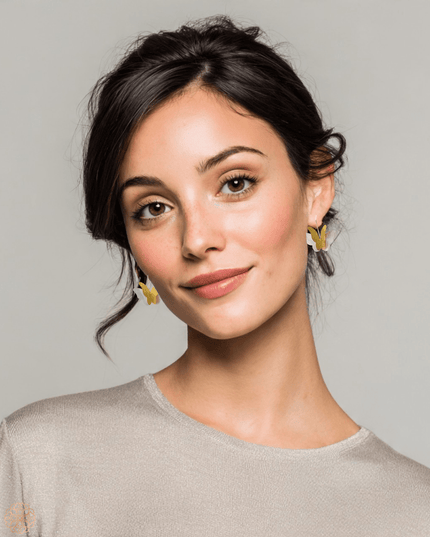 Silver and gold butterfly earrings - Sundara Joon