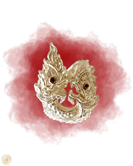 Silver double dragon ring - Sundara Joon