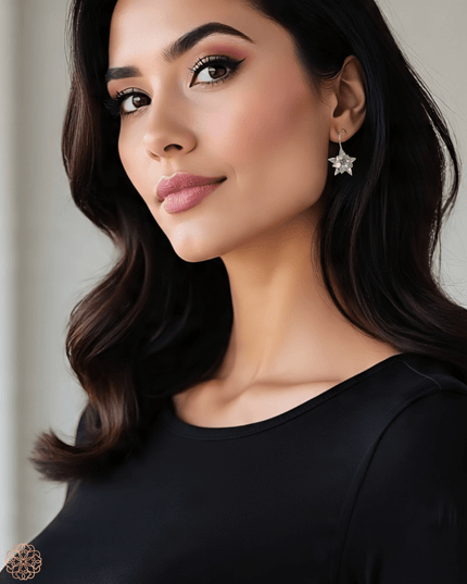 Sterling Silver Floral Drop Earrings deliver spring - Sundara Joon