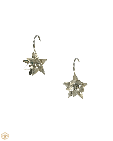 Sterling Silver Floral Drop Earrings deliver spring - Sundara Joon
