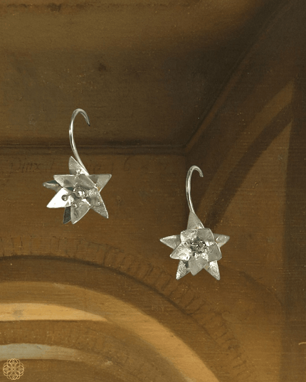 Sterling Silver Floral Drop Earrings deliver spring - Sundara Joon