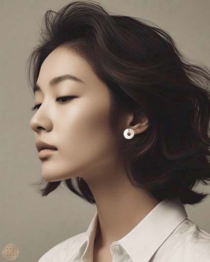 Sterling Silver Spiral Stud Earrings have a modern feel - Sundara Joon