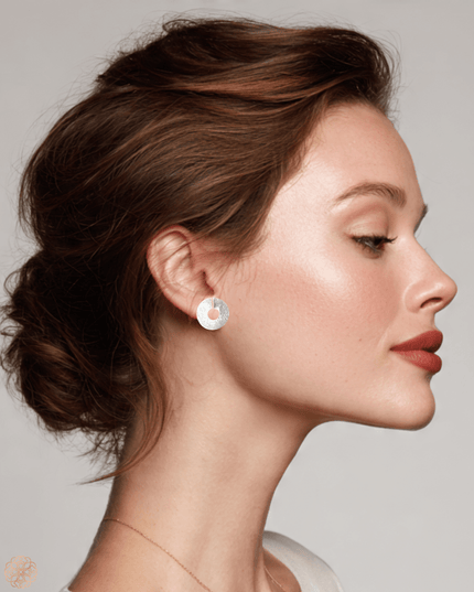 Sterling Silver Spiral Stud Earrings have a modern feel - Sundara Joon