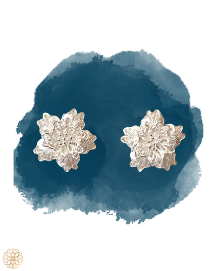 Silver Filigree Flower Studs | Artist Filigree Earrings | Sundara Joon