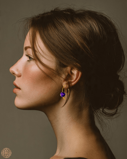 Simple colorful drop earrings - Sundara Joon