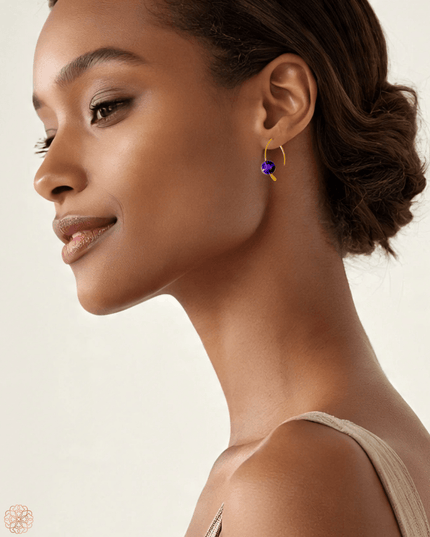 Simple colorful drop earrings - Sundara Joon