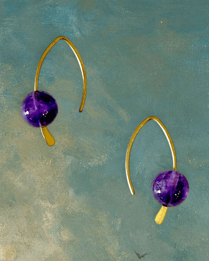 Simple colorful drop earrings - Sundara Joon