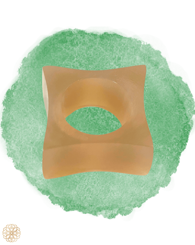 Simple square horn statement ring - Sundara Joon