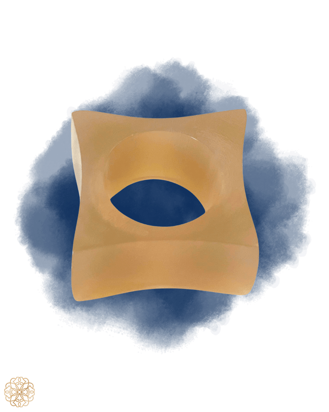 Simple square horn statement ring - Sundara Joon