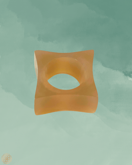 Simple square horn statement ring - Sundara Joon