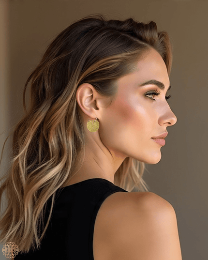 Simple tribal earrings that add a bit of polish - Sundara Joon