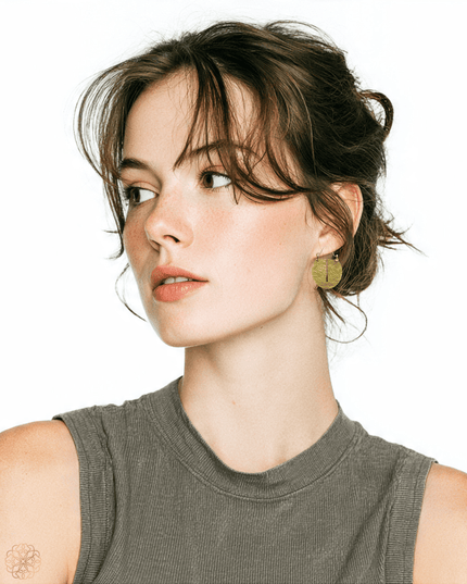 Simple tribal earrings that add a bit of polish - Sundara Joon