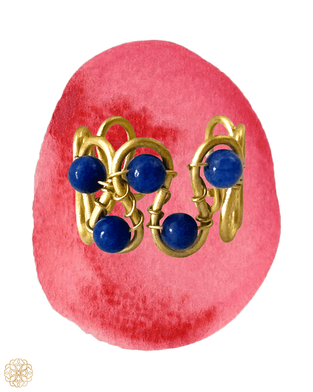 Sine wave gemstone statement ring - Sundara Joon