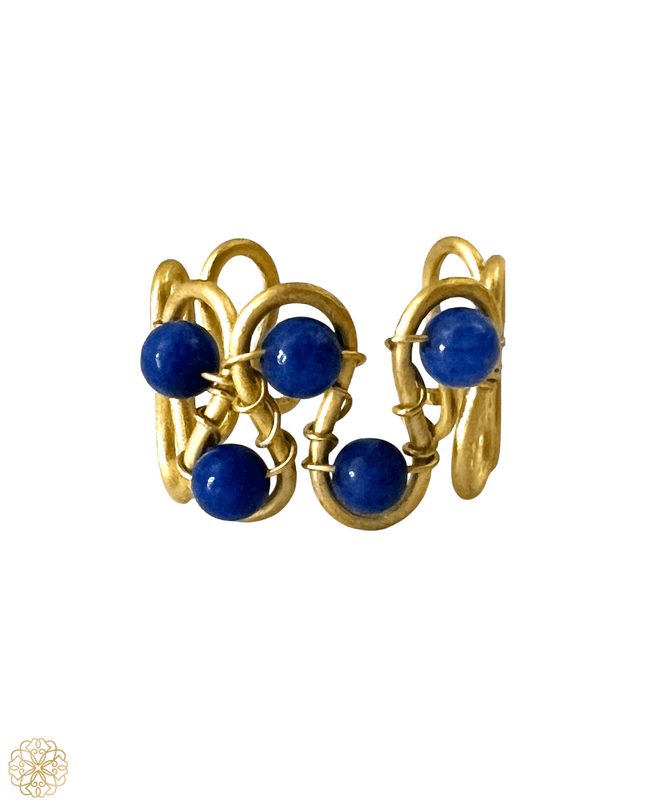 Sine wave gemstone statement ring - Sundara Joon