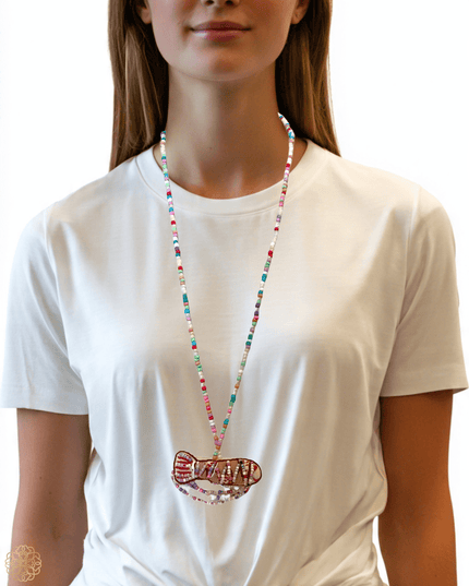 Smiling peche pendant necklace - Sundara Joon