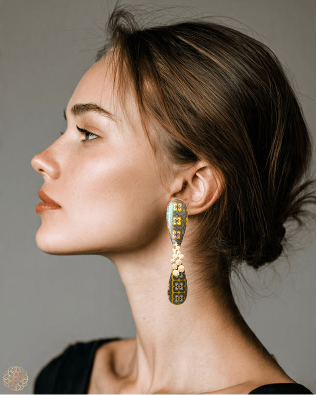 Sophisticated asymmetric drop earrings - Sundara Joon