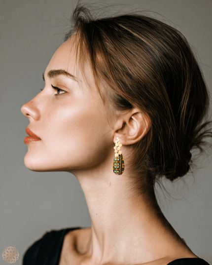 Sophisticated asymmetric drop earrings - Sundara Joon