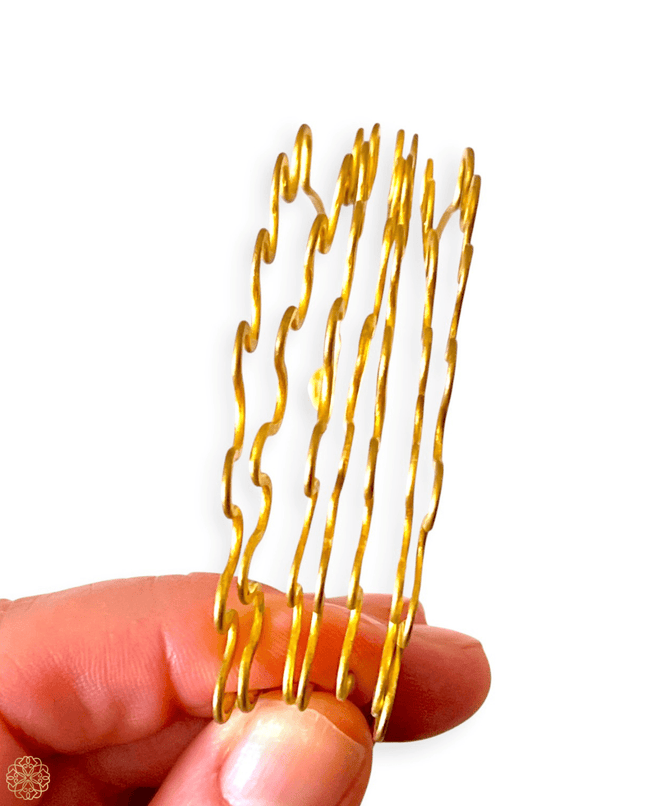 Squiggly brass cuff bracelet - Sundara Joon