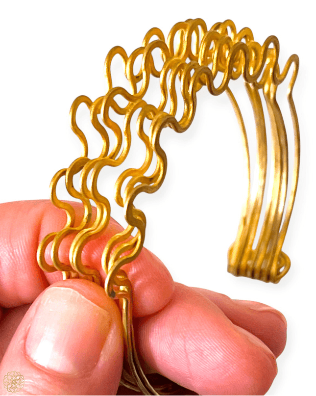 Squiggly brass cuff bracelet - Sundara Joon