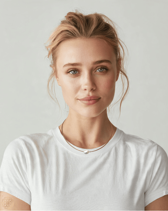 Steel and pearl necklace - Sundara Joon