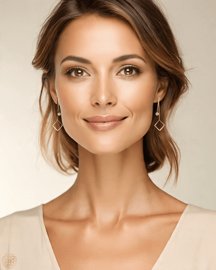 Striking crystal drop earrings - Sundara Joon