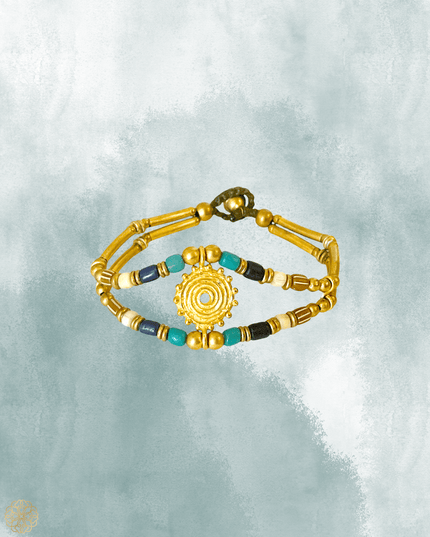Sun styled bracelet in shades of blue - Sundara Joon