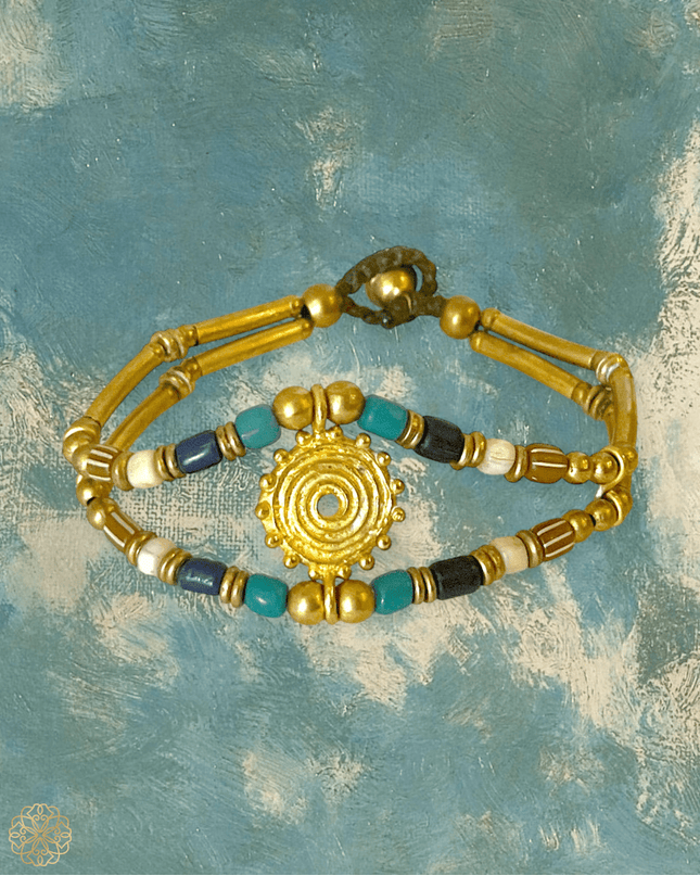 Sun styled bracelet in shades of blue - Sundara Joon