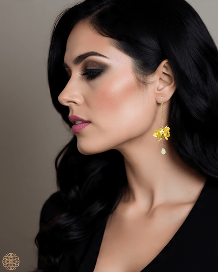 Suspended floral clusters earrings - Sundara Joon