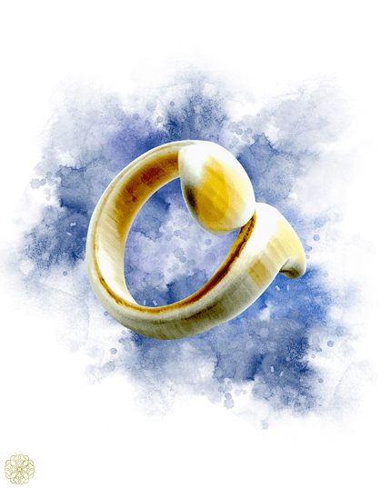 Swirl ring in earth tones - Sundara Joon