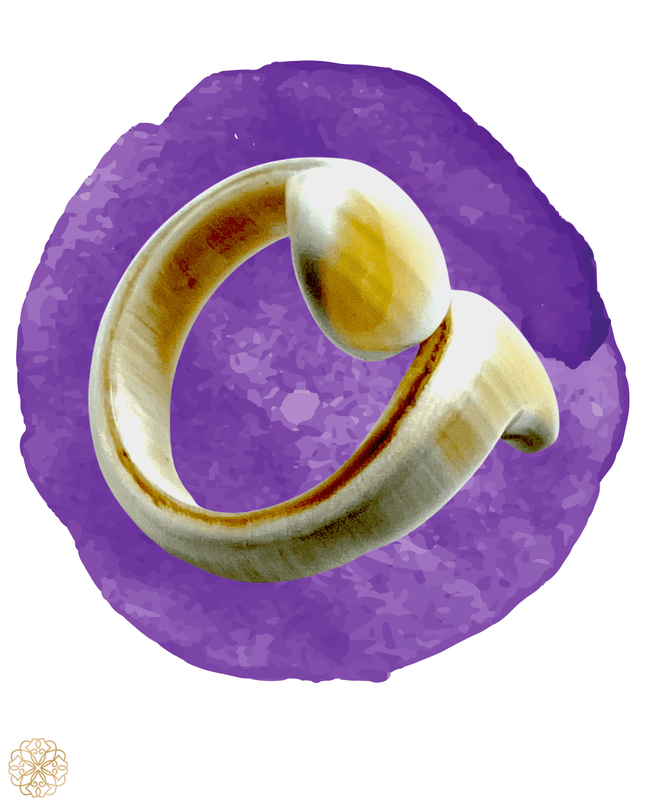Swirl ring in earth tones - Sundara Joon