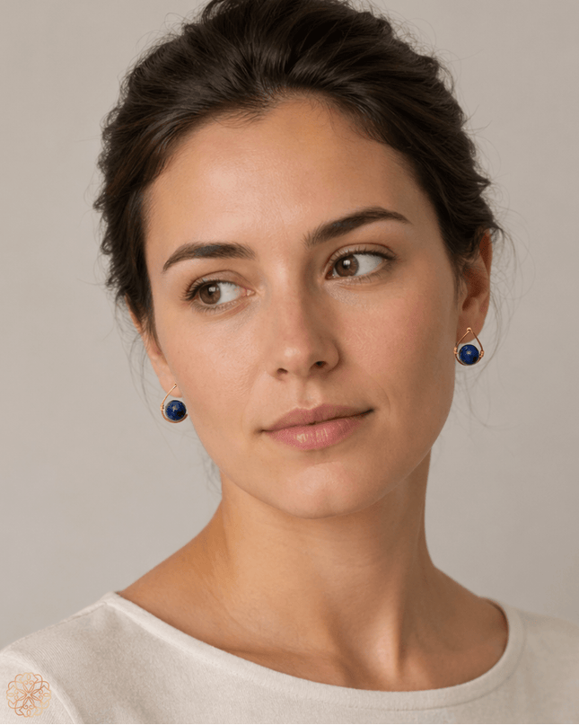 Teardrop gemstone earrings - Sundara Joon