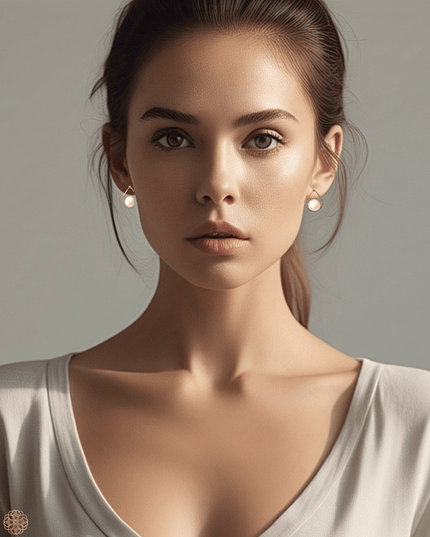 Teardrop with gemstone earrings - Sundara Joon