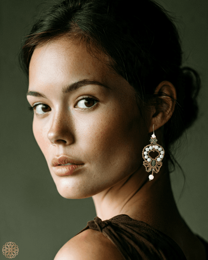 Tie a bow on gemstone earrings - Sundara Joon