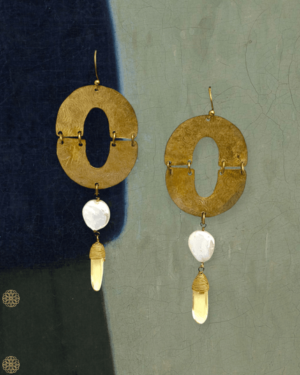 Tribal earrings with gemstones - Sundara Joon