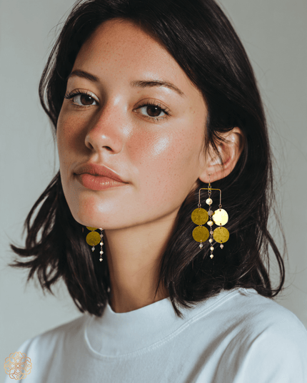 Tribal inspired pearl earrings - Sundara Joon