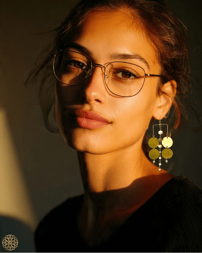 Tribal inspired pearl earrings - Sundara Joon
