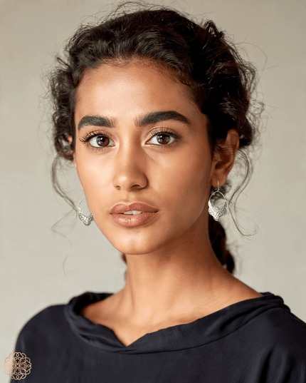 Tribal silver hoop earrings - Sundara Joon