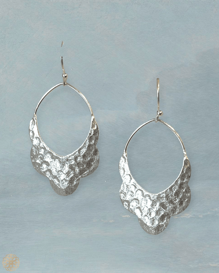 Tribal silver hoop earrings - Sundara Joon