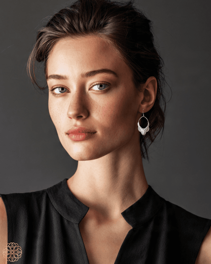 Tribal silver hoop earrings - Sundara Joon