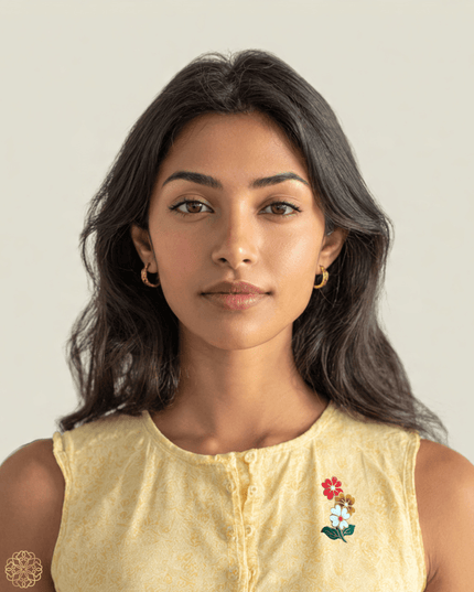 Trio of flowers batik pin - Sundara Joon