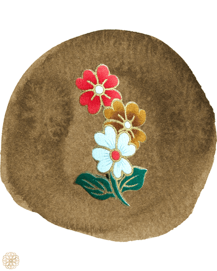 Trio of flowers batik pin - Sundara Joon
