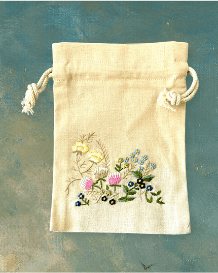 Vietnamese embroidered fabric bags - Sundara Joon