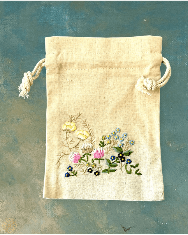 Vietnamese embroidered fabric bags - Sundara Joon