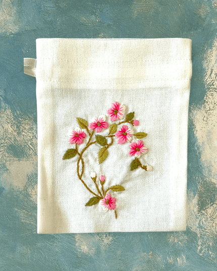 Vietnamese embroidered fabric bags - Sundara Joon
