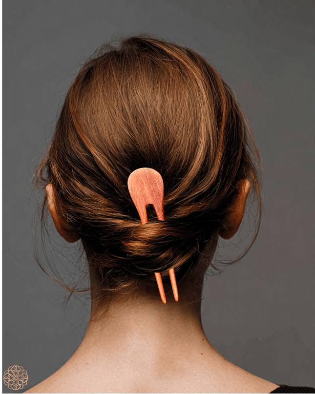 Wooden handmade hair pick or comb for long hair - Sundara Joon