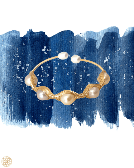 Woven bracelet incorporating pearls - Sundara Joon