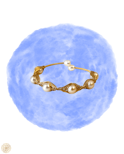Woven bracelet incorporating pearls - Sundara Joon