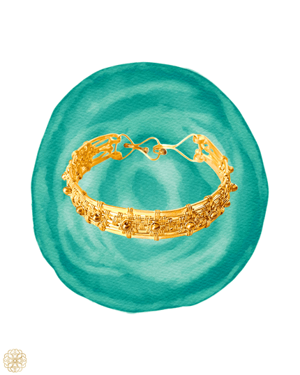 Woven metal bracelet with clasp - Sundara Joon